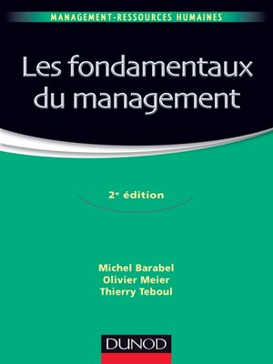 cover image of Les fondamentaux du management--2e édition